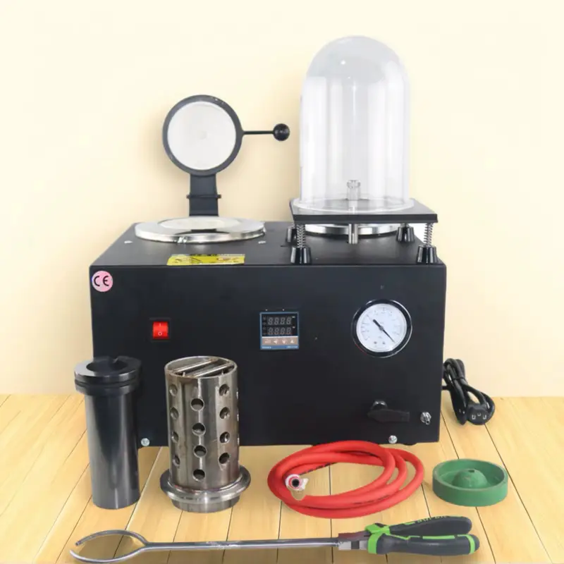 Kinway Casting Machine Jewelry 3 in 1 Lost Wax Cast Combination Gold Melting Furnace Gold Melting Machine Vacuum - Image 2
