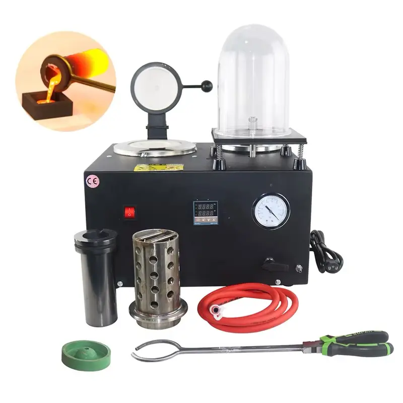 Kinway Casting Machine Jewelry 3 in 1 Lost Wax Cast Combination Gold Melting Furnace Gold Melting Machine Vacuum - Image 3