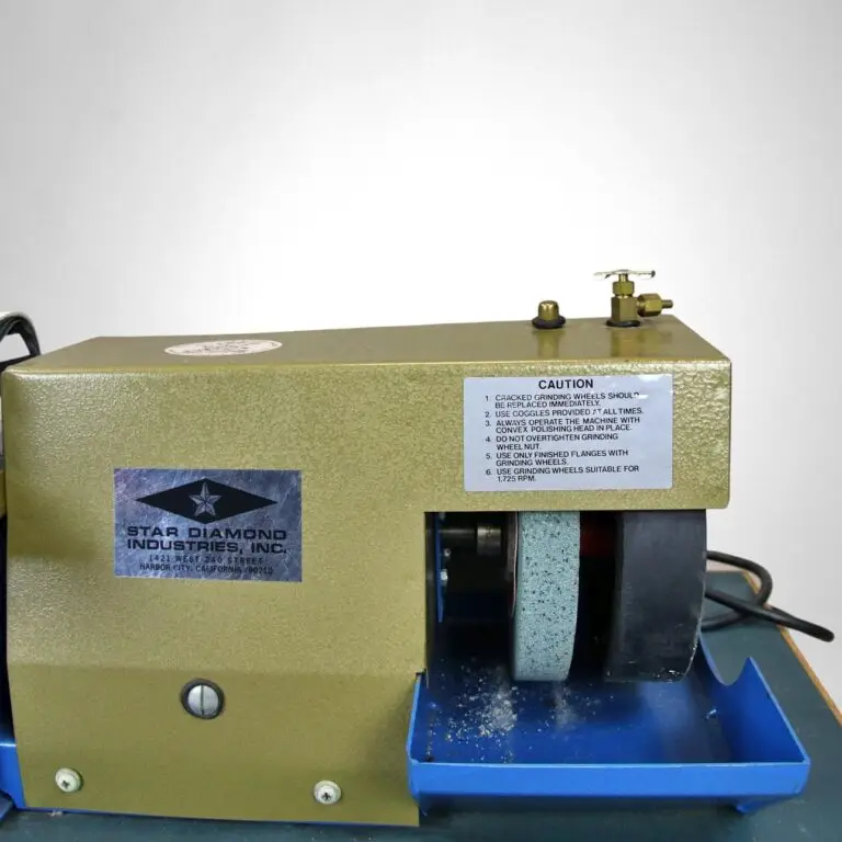 Lapidary 6 inch Star Diamond Combo Polisher Trim saw Stone cutting/Stone grinding Approx. 72 × 42 cm. , 1725rpm - Image 2