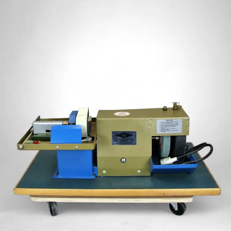 Lapidary 6 inch Star Diamond Combo Polisher Trim saw Stone cutting/Stone grinding Approx. 72 × 42 cm. , 1725rpm