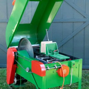 24 inch slab saw with HP Precision Blade, powerfeed, cross-feed vise and 1.5 HP 110V motor